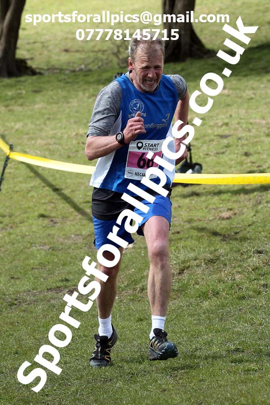 Masters men 2021 NECAA Cross Country Relays, Thornley Farm, Peterlee, Saturday, April 10th. Photo: David T. Hewitson/Sports for All Pics